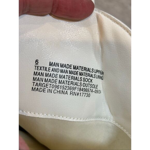 Wild Fable White Cowboy boots Size 6 - Picture 9 of 12